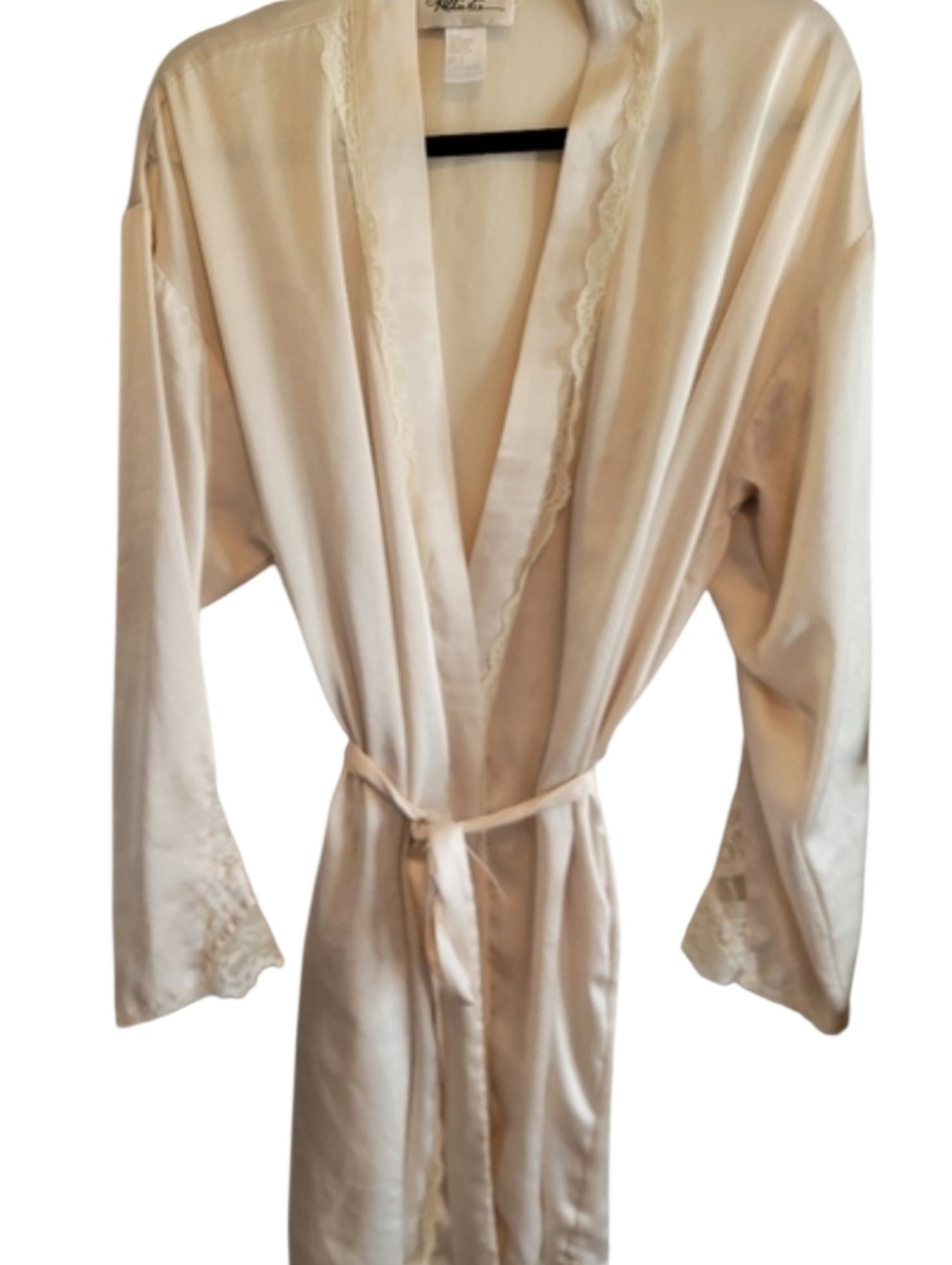 Vintage Kathie Lee Cream Robe Size Large